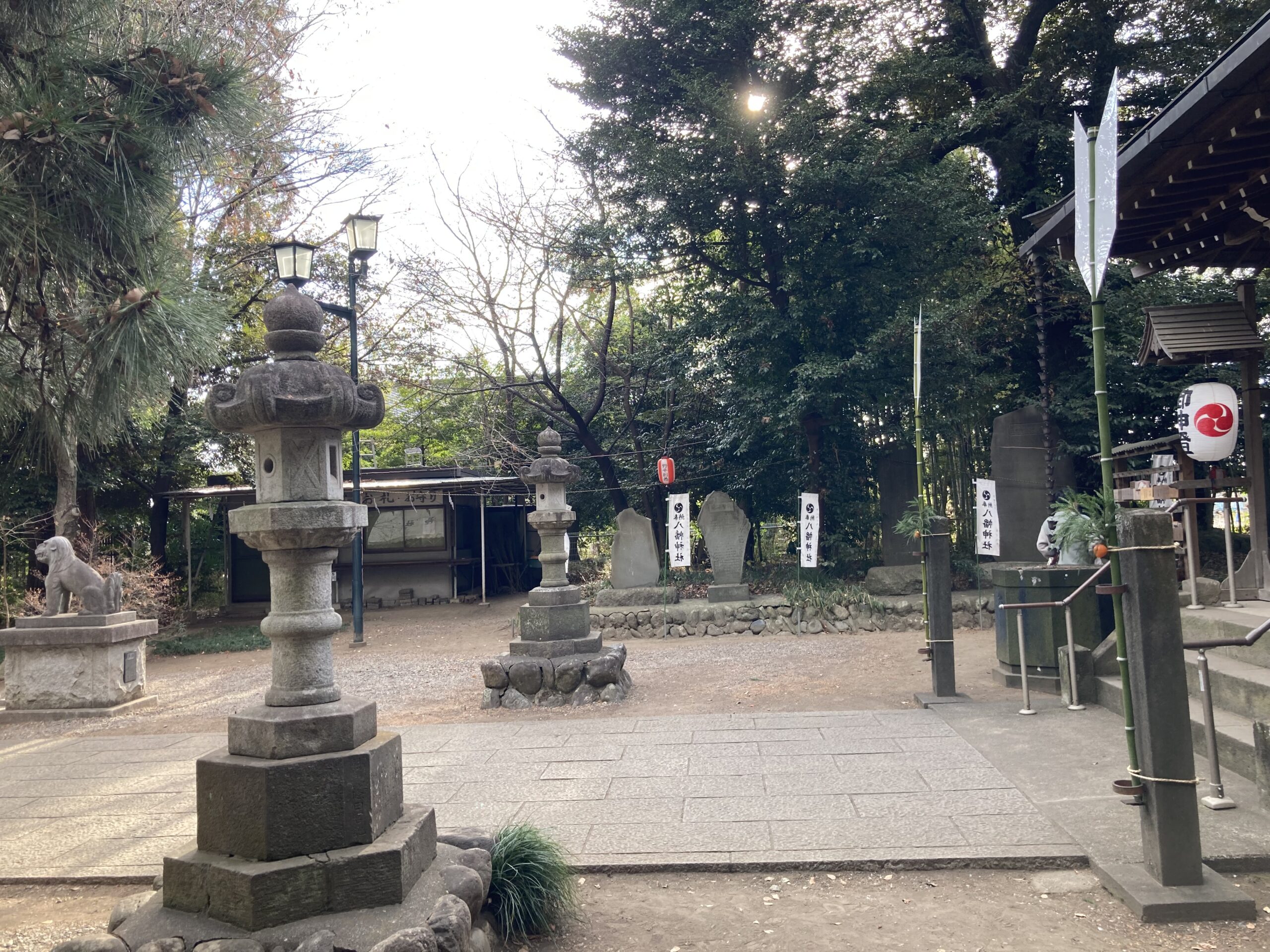 籠原の八幡神社 境内の様子